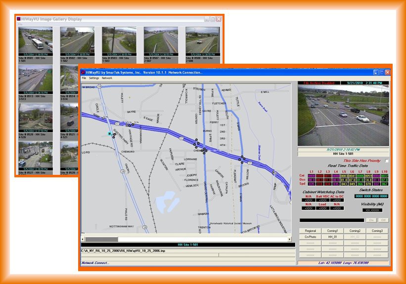 HiWayVU Software Screen Image